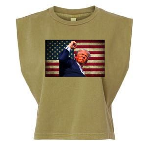 Donald Trump Field Attempt Fight For Freedom Meaningful Gift Garment-Dyed Women's Muscle Tee