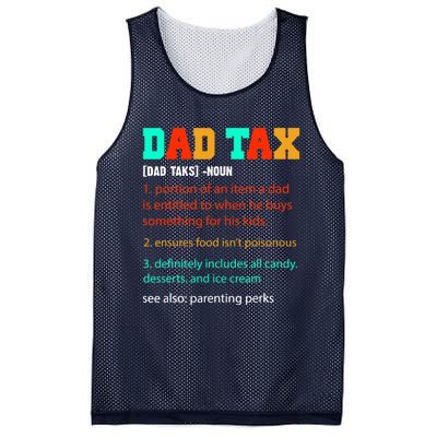 Dad Tax Funny Dad Tax Definition Father's Day Mesh Reversible Basketball Jersey Tank