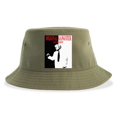 Donald Trump For President 2024 Original Gangster Sustainable Bucket Hat