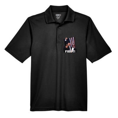 Donald Trump Fight Fighting Fighters Supporters Americans Men's Origin Performance Pique Polo