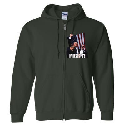 Donald Trump Fight Fighting Fighters Supporters Americans Full Zip Hoodie