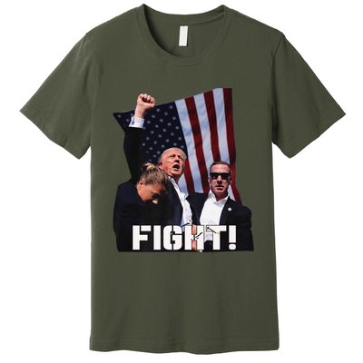 Donald Trump Fight Fighting Fighters Supporters Americans Premium T-Shirt