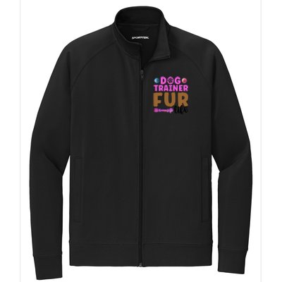 Dog Trainer Fur Life Dog Training Gift Stretch Full-Zip Cadet Jacket