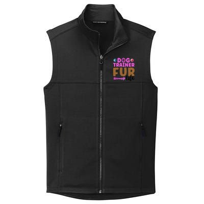 Dog Trainer Fur Life Dog Training Gift Collective Smooth Fleece Vest