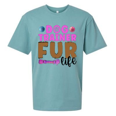 Dog Trainer Fur Life Dog Training Gift Sueded Cloud Jersey T-Shirt