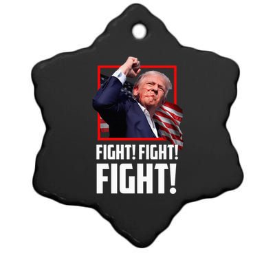 Donald Trump Fight Fighting Fighters Supporters Americans Ceramic Star Ornament