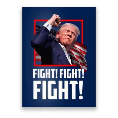 Donald Trump Fight Fighting Fighters Supporters Americans Poster