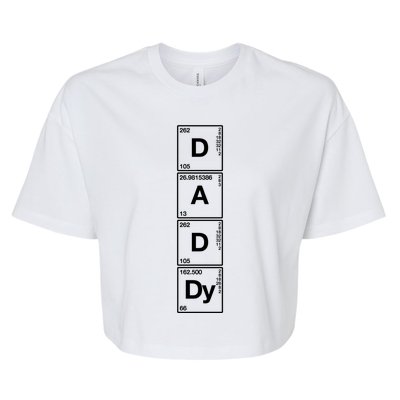 Daddy Tee Funny Gift Funny Sarcastic Family Science Dad Great Gift Bella+Canvas Jersey Crop Tee