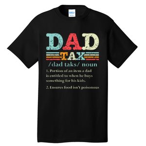 Dad Tax Funny Dad Tax Definition Fathers Day Tall T-Shirt