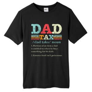 Dad Tax Funny Dad Tax Definition Fathers Day Tall Fusion ChromaSoft Performance T-Shirt