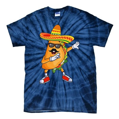 Dabbing Taco Funny Cinco De Mayo Mexican Party Tie-Dye T-Shirt