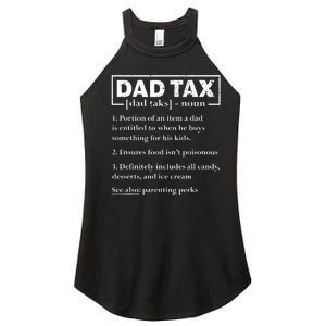 Dad Tax Funny Dad Tax Definition Fathers Day Women's Perfect Tri Rocker Tank