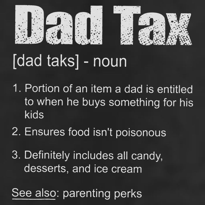 Dad Tax Funny Dad Tax Definition Father's Day 7 Panel Mesh Trucker Snapback Hat