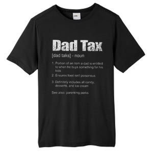 Dad Tax Funny Dad Tax Definition Father's Day Tall Fusion ChromaSoft Performance T-Shirt