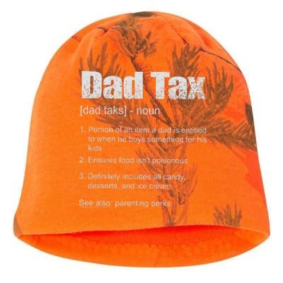 Dad Tax Funny Dad Tax Definition Father's Day Kati - Camo Knit Beanie