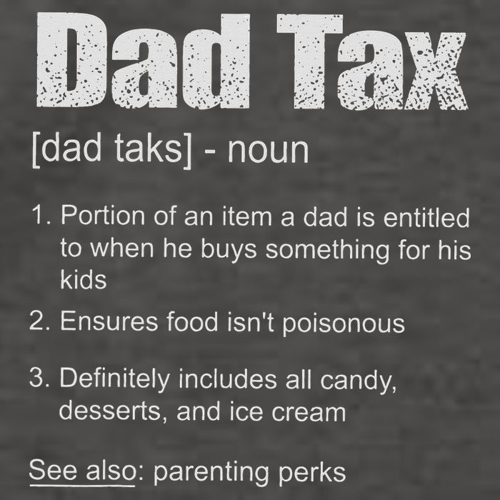 Dad Tax Funny Dad Tax Definition Father's Day Vector Backpack