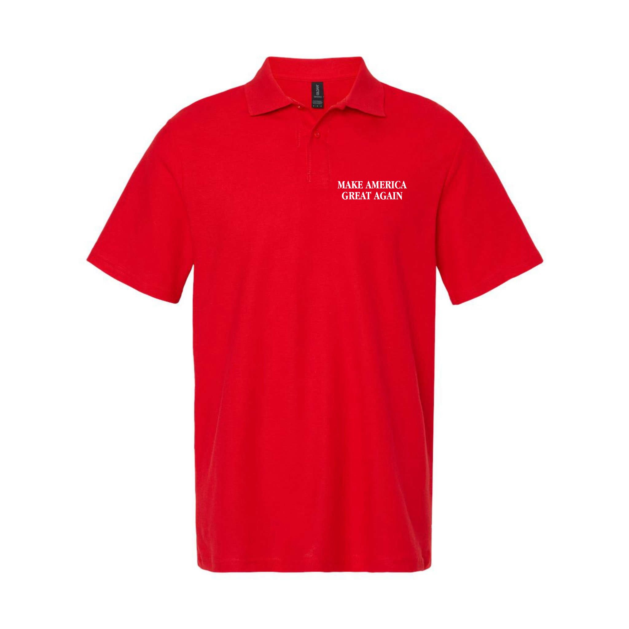 Make America Great Again Trump President Patriotic Polo