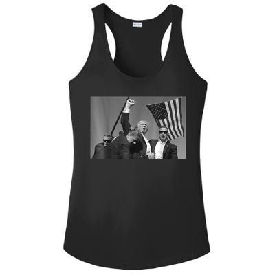 Donald Trump Fist Pump Gift Ladies PosiCharge Competitor Racerback Tank