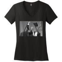 Donald Trump Fist Pump Gift Women's V-Neck T-Shirt