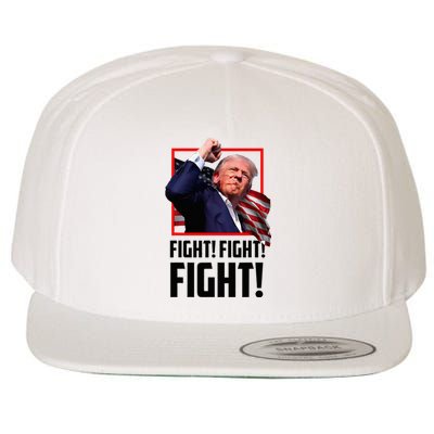 Donald Trump Fight Fighting Fighters Supporters Americans Wool Snapback Cap