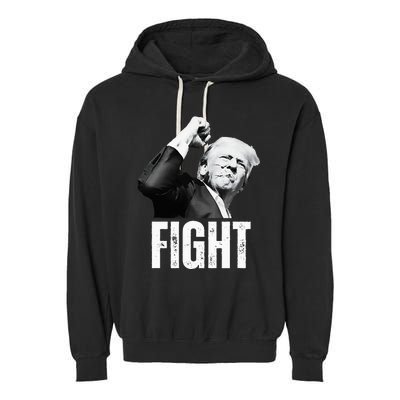 Donald Trump Fist Pump Donald Trump Shooting Garment-Dyed Fleece Hoodie