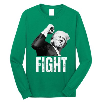 Donald Trump Fist Pump Donald Trump Shooting Long Sleeve Shirt