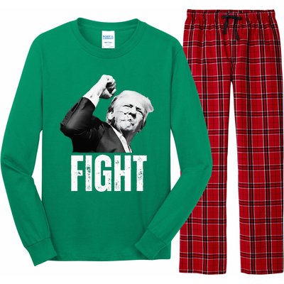 Donald Trump Fist Pump Donald Trump Shooting Long Sleeve Pajama Set