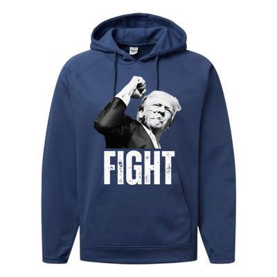 Donald Trump Fist Pump Donald Trump Shooting Performance Fleece Hoodie