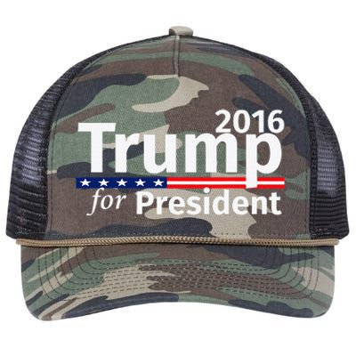 Donald Trump For President 2016 Republican Retro Rope Trucker Hat Cap