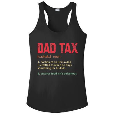 Dad Tax Funny Dad Tax Definition Father's day Ladies PosiCharge Competitor Racerback Tank