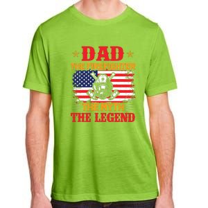 Dad The Firefighter The Myth The Legend Fathers Day Gifts Adult ChromaSoft Performance T-Shirt