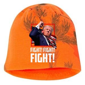 Donald Trump Fight Fighting Fighters Supporters Americans Kati - Camo Knit Beanie