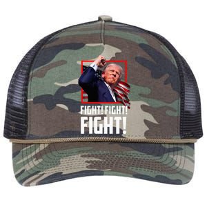 Donald Trump Fight Fighting Fighters Supporters Americans Retro Rope Trucker Hat Cap