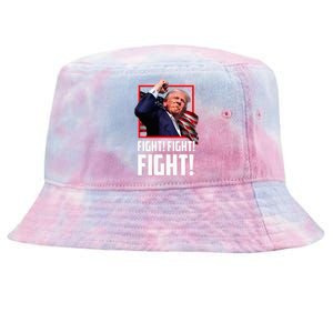 Donald Trump Fight Fighting Fighters Supporters Americans Tie-Dyed Bucket Hat