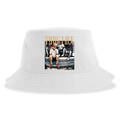 Donald Trump Friends Thug Life Sustainable Bucket Hat