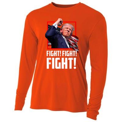 Donald Trump Fight Fighting Fighters Supporters Americans Cooling Performance Long Sleeve Crew