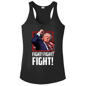 Donald Trump Fight Fighting Fighters Supporters Americans Ladies PosiCharge Competitor Racerback Tank