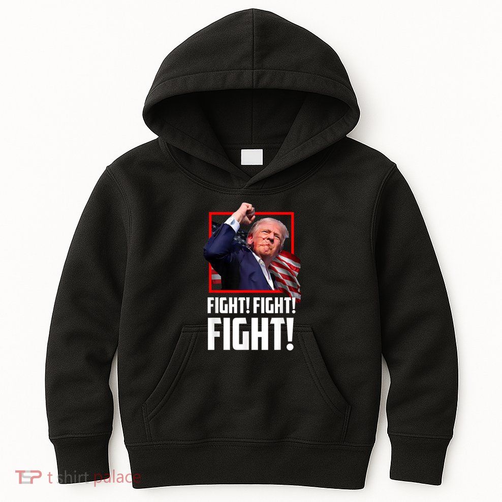 Donald Trump Fight Fighting Fighters Supporters Americans Kids Hoodie