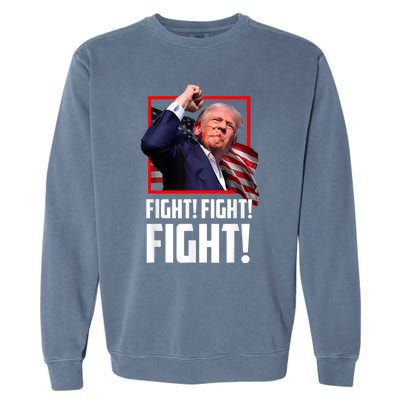 Donald Trump Fight Fighting Fighters Supporters Americans Garment-Dyed Sweatshirt