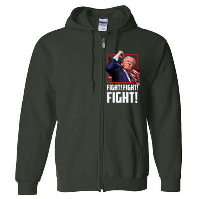 Donald Trump Fight Fighting Fighters Supporters Americans Full Zip Hoodie