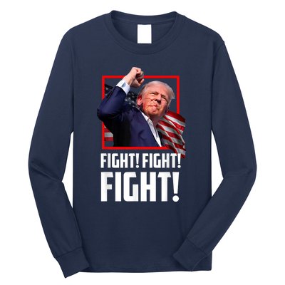 Donald Trump Fight Fighting Fighters Supporters Americans Long Sleeve Shirt