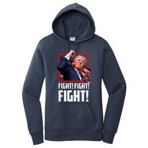 Donald Trump Fight Fighting Fighters Supporters Americans Women's Pullover Hoodie