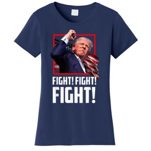 Donald Trump Fight Fighting Fighters Supporters Americans Women's T-Shirt