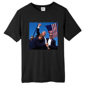 Donald Trump Fight Fist 2024 Tall Fusion ChromaSoft Performance T-Shirt