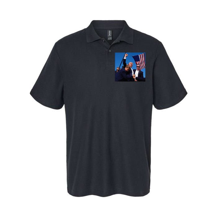 Donald Trump Fight Fist 2024 Softstyle Adult Sport Polo