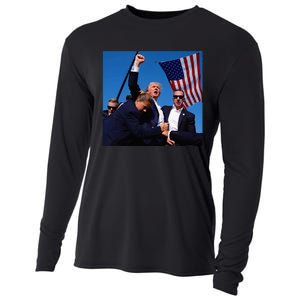 Donald Trump Fight Fist 2024 Cooling Performance Long Sleeve Crew