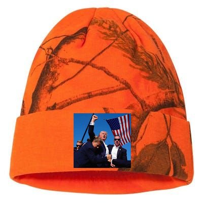 Donald Trump Fight Fist 2024 Kati Licensed 12" Camo Beanie