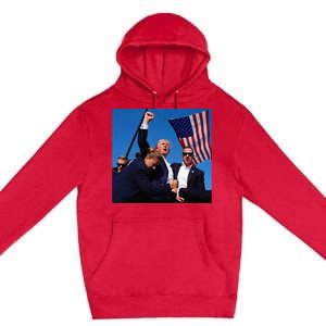 Donald Trump Fight Fist 2024 Premium Pullover Hoodie