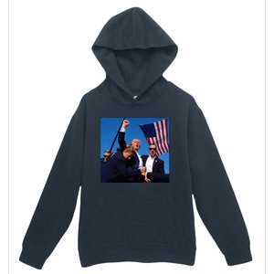 Donald Trump Fight Fist 2024 Urban Pullover Hoodie