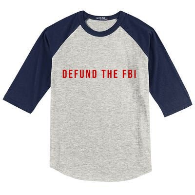 Defund The FBI Kids Colorblock Raglan Jersey